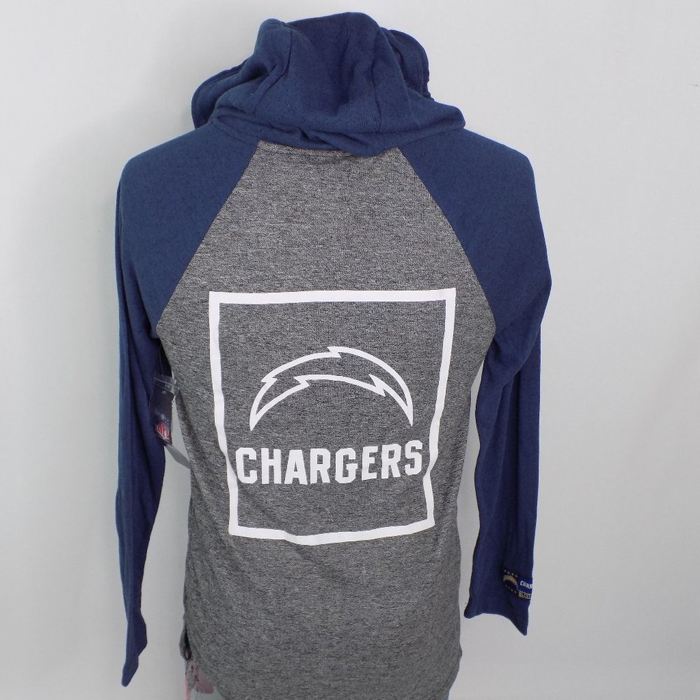 LA Chargers NFL Team Apparel Womens Long Sleeve Pullover Hoodie Sz Small - Picture 4 of 8